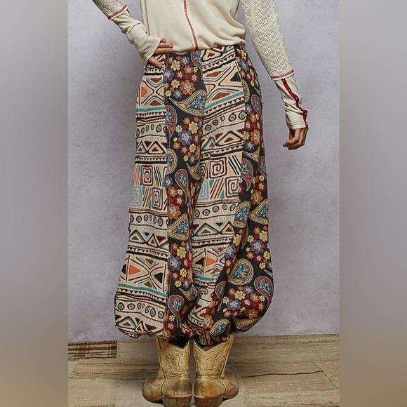 POL Multicolor Paisley Aztec Patterned Joggers - Picture 4 of 4